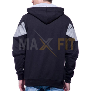 Maxfit เสื้อฮู้ดมีซิปสำหรับผู้ชายผ้าฝ้าย100% ระบายอากาศได้พร้อมซิปราคาที่ดีที่สุดสำหรับฤดูหนาว - Product Image 6