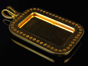 Rectángulo diseño Medusa cara chapado en oro Moissanite diamante S925 plata Iced Out Hip Hop colgante joyería para hombres - Product Image 3