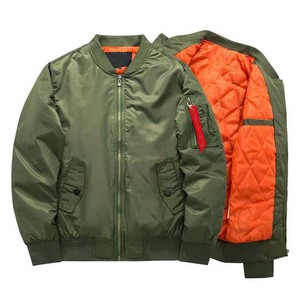 Customized Logo Printing New Design Lightweight Full Sleeves <b>Men</b> Bomber <b>Jacket</b> Zipper High Street Winter Wear <b>Men's</b> <b>Jackets</b> - Product Image 1
