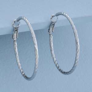 Modernos Pendientes de Aro de Platino 156089 Estilo Religioso con Diamante y Perla como Piedras Principales - Product Image 2