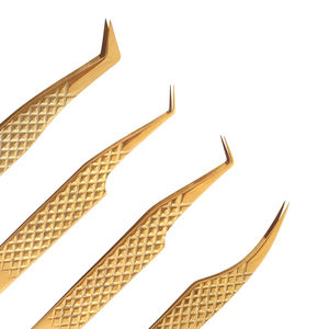 Pinzas para Pestañas con Punta de Fibra de Acero de 10 mm, Antiestáticas, con Logotipo Impreso, Agarre Nano de 45, 75 y 90 Grados, Marca Privada Personalizada - Product Image 6