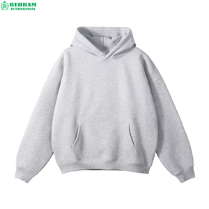 เสื้อฮู้ดผ้าฟลีซคอตตอน 100% แบบสั่งทำพิเศษสำหรับผู้ชาย ลายเรียบ ไซส์ใหญ่ เสื้อกันหนาวและเสื้อฮู้ดสำหรับฤดูหนาว - Product Image 3