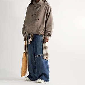 เสื้อฮู้ดสวมหัวสำหรับผู้ชายคอลเลกชันเสื้อผ้าฤดูหนาวแบบปักลาย - Product Image 2