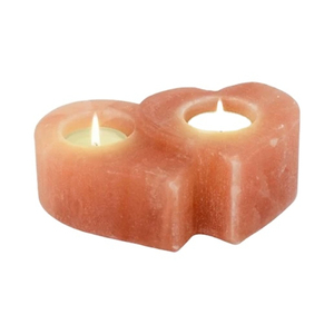 Prix d'usine en gros 100% naturel fabriqué à la main cristal de l'Himalaya rose sel thé lumière bougeoirs dans diverses formes OEM - Product Image 1