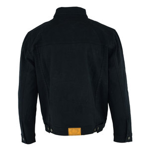 Chaqueta informal de invierno para hombre 100% algodón Jeans de uso al aire libre de moda con diferentes diseños Logotipo frontal - Product Image 5