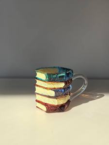 Кружка для книг со стеклянной росписью, новинка, кофейные кружки для любителей книг, подарки для женщин, уникальные кофейные кружки, крутые забавные книжные кружки, 11 унций - Product Image 3