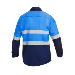 เสื้อโปโลแขนยาวผ้าคอตตอนสำหรับผู้ชายเสื้อโปโลสำหรับงานก่อสร้างสะท้อนแสงมองเห็นได้ดีเยี่ยม - Product Image 5