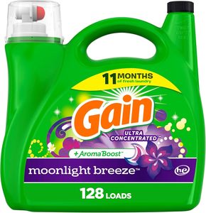Détergent à lessive liquide Gain + Aroma Boost, parfum Brise de lune, 128 brassées, 184 fl oz, compatible HE - Product Image 2