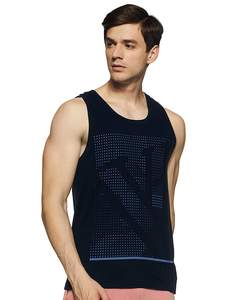 Camiseta sin Mangas para Hombre de Alta Calidad, Nuevo Diseño Personalizable, Sensación Fresca, Transpirable, de Poliéster/Algodón, Secado Rápido para Entrenamientos de Verano - Product Image 2
