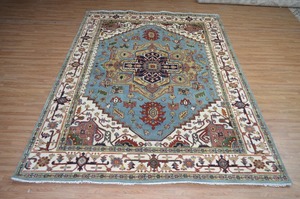 Tapis faits à la main en laine, style antique, noués à la main, multicolores, 8x14, 9x12, tapis de prière pour le sol de la maison, CR41 - Product Image 2