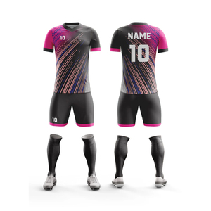 Uniforme de Fútbol para Hombre al Por Mayor, en Stock, Diseño de Logotipo Personalizado, Ligero, Personaliza el Nombre del Equipo y Colores/Talla - Product Image 6