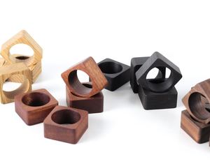 Wooden Napkin rings Rustic Napkin Shape <b>Wedding</b> <b>tissue</b> Rings Wood napkin rings gold hammered tissuefor kitchen restaurant - Product Image 1