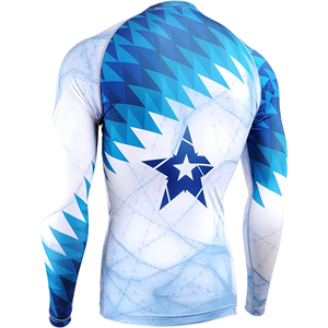 Rash Guard manga larga Rash Guard tamaño personalizado y diseños para hombres sublimación impresa ropa deportiva cómoda ropa para correr - Product Image 4