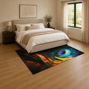Alfombra de Chenilla Lavable a Máquina con Estampado Digital Tradicional Anatolia en Gris Carbón, Antideslizante, Modelo LXDP-0813 de RUGS DEPOT, Venta al Por Mayor - Product Image 3