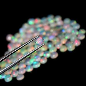 พลอยโอปอลหลากสีธรรมชาติอัญมณีทรงหลวมสีบุษราคัมขนาด9มม. 14มม. 20มม. เครื่องประดับทรงกลมมีขนาดใหญ่ - Product Image 1