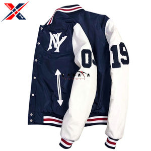 Nouveau style de veste universitaire à col montant pour hommes respirant séchage rapide patchwork gaufré en coton de soie pour l'hiver - Product Image 6