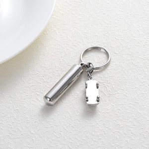 <strong>Keychain</strong> Car Small Aluminium Tiny Keepsake <strong>Urns</strong> Jewelry Tube Cylinder <strong>Urn</strong> Necklace for Ashes <strong>Urn</strong> Pendant for Women Custom Size - Product Image 3