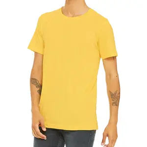 BELLA CANVAS UNISEX T SHIRT JERSEY SHORT SLEEVE TEE T SHIRTS CLASSIC ORGANIC TEE - LEMON YELLOW