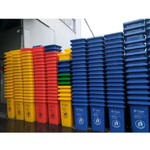 Cubo de basura de plástico industrial de 50 litros con tapa Cubo de basura pequeño de 20 litros al mejor precio en India