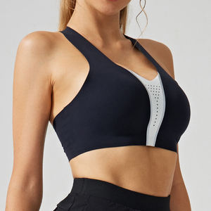 Sujetador Deportivo Sin Costuras de Alta Calidad para Mujer, Antibacteriano, Soporte Medio Frontal, Transpirable, Ajustable, Cuello en V Profundo, para Gimnasio, Yoga, Correr - Product Image 3