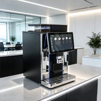 Cafetera Comercial Automática TCN, Máquina de Café Espresso de Granos a Taza, Pantalla Táctil, Sistema de Autolimpieza