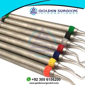 Détartreur de nettoyage des dents dentaires Curette Gracey professionnelle dentaire Curettes d'os parodontales Ensemble d'instruments chirurgicaux - Product Image 6