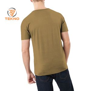 Vente en gros 100% de t-shirts 100% coton avec logo personnalisé pour hommes, t-shirt anti-rides à manches courtes - Product Image 2