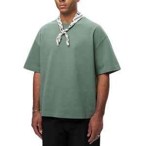 Camiseta de Algodón Personalizada para Hombre, Diseño Oversize, Estilo Vintage, Logotipo Personalizado, Lavado Ácido - Product Image 1