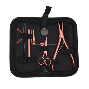 Kit de Herramientas para Extensiones de Cabello, Alicates de Acero Inoxidable para Micro Anillos, Aguja de Bucle, Gancho de Extracción, Kit para Instalación de Extensiones de Cabello en Salón - Product Image 5