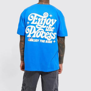 T-shirt personnalisé vintage délavé à l'acide pour hommes DTG Logo imprimé bouffant unisexe surdimensionné 100% coton pour hommes - Product Image 4