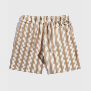 Shorts décontractés pour hommes en coton respirant, fabriqués au Pakistan, style urbain, motif uni, taille élastique, coupe mi-haute – Meilleur prix - Product Image 2