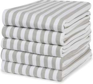 Serviettes de thé en coton solide 100% tissées serviettes de golf à rayures de qualité supérieure imprimées de bonne qualité pour une utilisation en cuisine livraison directe disponible - Product Image 5