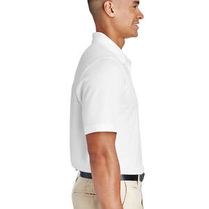 Polo de manga corta bordado personalizado que absorbe la humedad barato - Product Image 3