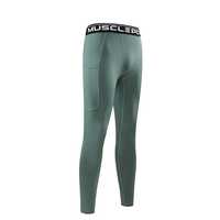 Leggings de compression pour hommes, pantalons de sport ajustés pour la salle de sport et la course à pied