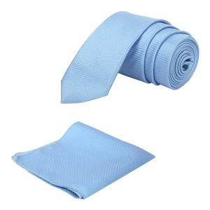 Conjunto de Corbata y Pañuelo de Bolsillo de Color Sólido para Hombre |   Conjunto de Corbata Clásica Formal para Bodas y Negocios |   Set de Regalo de Microfibra Premium para Hombre - Product Image 4