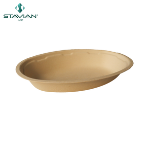 Diseño 29oz Biodegradable a base de plantas Personalizable Cantidad Tazones de sopa desechables 100% PFAS-Free Alta calidad Nuevo Top Oval - Product Image 5