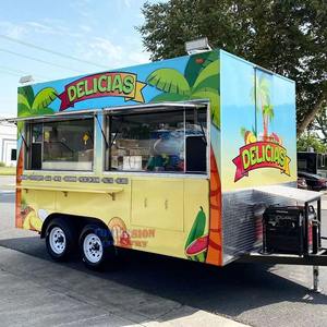 2025 furgonetas de Comida comercial Concession Street Mobile Truck Cart Remolque de comida rápida con cocina completa a la venta - Product Image 1