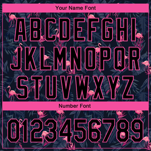 Custom Navy Blue Sublimation Polo <b>Shirt</b> with <b>Pink</b> Accents Personalized Team Name and Player Number Stylish Comfortable Wears - Product Image 5