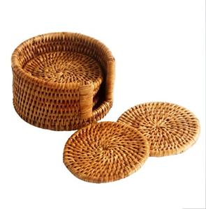 Custom Material <b>Coaster</b> <b>Set</b> Classic Style round Stone Pads for Kitchen Made in India - Product Image 1