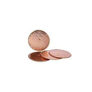 Posavasos de cobre hecho a mano, Juego de 4 diseños martillados de cobre puro, producto en oferta, bajo precio - Product Image 3