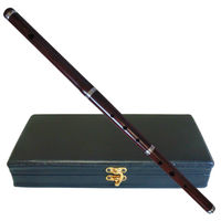 Irish Professional Highland Marching Bb Flute Set Rosewood Hard Case Open Hole Design Silver Plated 6 Holes D Tone