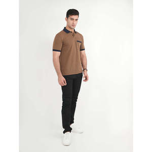 เสื้อโปโล AIRELL Unze London Summer Slim Fit ผ้าถักคุณภาพสูง ปักลายสีพื้น ไซส์ใหญ่พิเศษ ถึง 6XL - Product Image 3