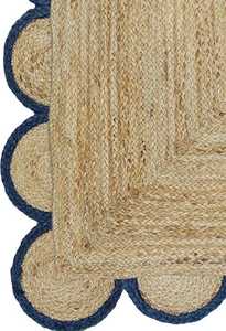 ชุดพรมปอกระเจาทำมือปรับแต่ง100% ตามธรรมชาติพรมทรงหอยพัดแบบชนบทมีให้เลือกหลายขนาด - Product Image 2