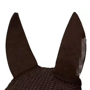 2024 OEM fábrica al por mayor velo de mosca de caballo barato cuidado de caballo silencioso crochet oreja red capó equipo de caballo - Product Image 2