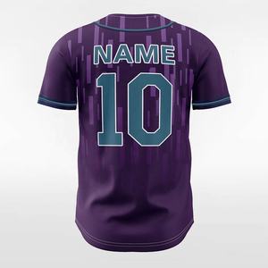 2025-26 Jersey de béisbol de manga corta de diseño personalizado nuevo estilo transpirable cómodo ropa deportiva uniforme de impresión por sublimación - Product Image 2