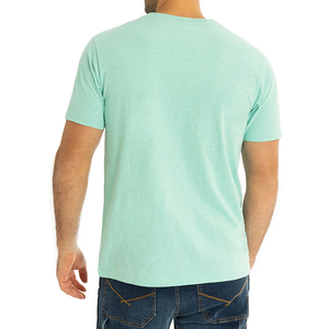 Camiseta de Hombre Lisa con Cuello en V, al por Mayor, Personalizable con el Logotipo de tu Marca, Camisetas Casuales Lisas para Hombre, 100% Algodón, la Mejor Calidad - Product Image 4