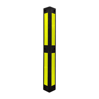 Set 10 Bahan Komposit Reflektif Kuning Panjang 80cm 6 Paku Plastik Pelindung Tiang Sudut Tempat Parkir Peralatan Parkir