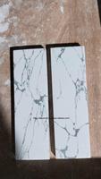Plaques de manche de couteau en pierre polie écologique de haute qualité, lignes noires dorées, style amour, artisanat de perles naturelles, plaque de Noël