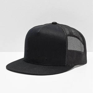 Parche de pesca personalizado 5 paneles Tucker sombrero negro Snapback deportes gorra de béisbol para Unisex - Product Image 3
