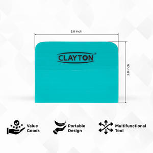 Spatule d'application Clayton Car Care PPF 10CM (CL-115) avec bord en feutre, outil professionnel pour l'installation de films PPF et de films pour vitres - Product Image 2